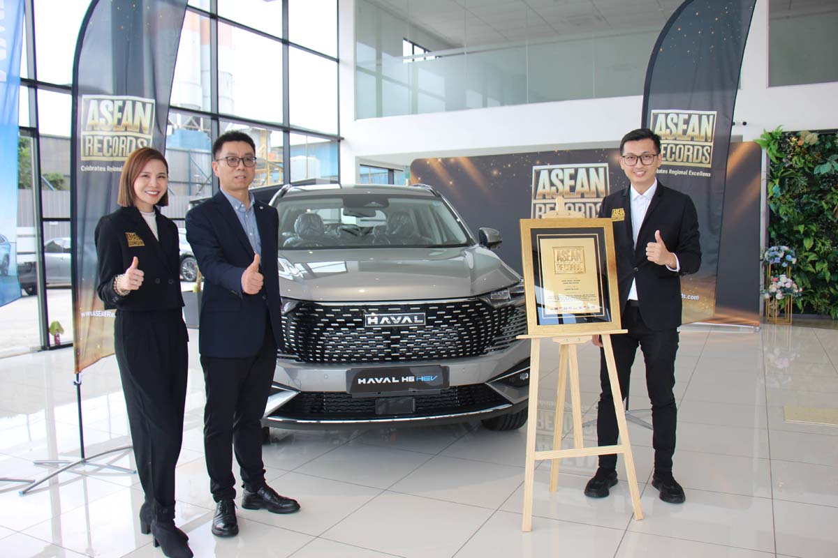 GWM Haval H6 HEV 荣获 ASEAN Records 新纪录、满缸燃油行驶1,282 km
