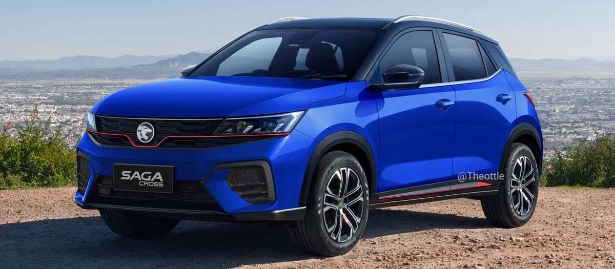 渲染图： Proton Saga Cross 未来将挑战 Perodua Ativa 地位？