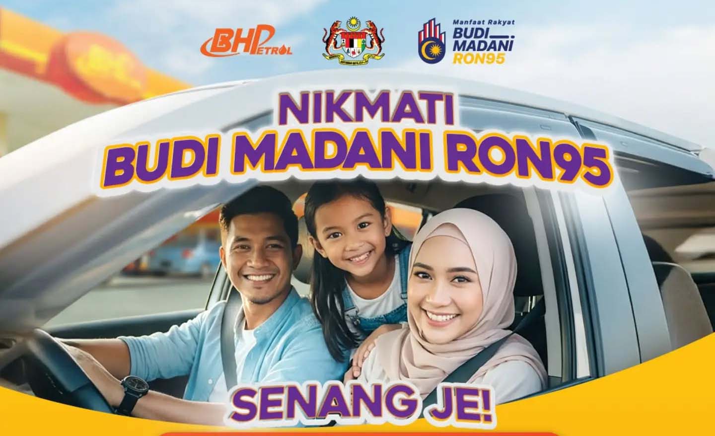 在 BHPetrol 享受 BUDI95 — 更简单、更灵活