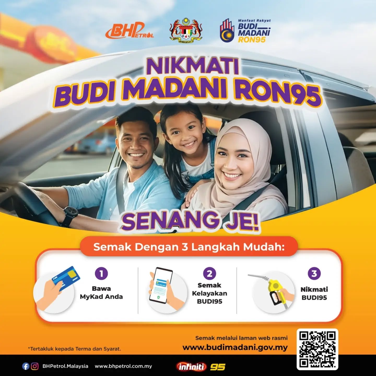 在 BHPetrol 享受 BUDI95 — 更简单、更灵活