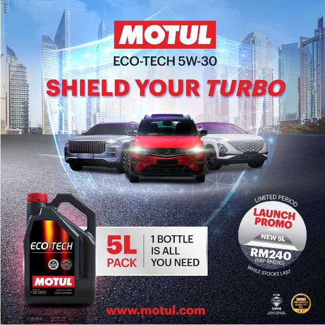 Motul Malaysia 推出涡轮引擎专用的Eco-Tech 5W30,爱车人士必不可少!