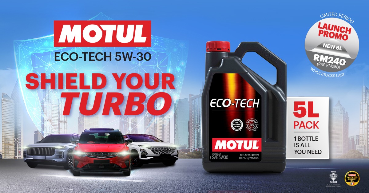 Motul Malaysia 推出涡轮引擎专用的Eco-Tech 5W30,爱车人士必不可少!
