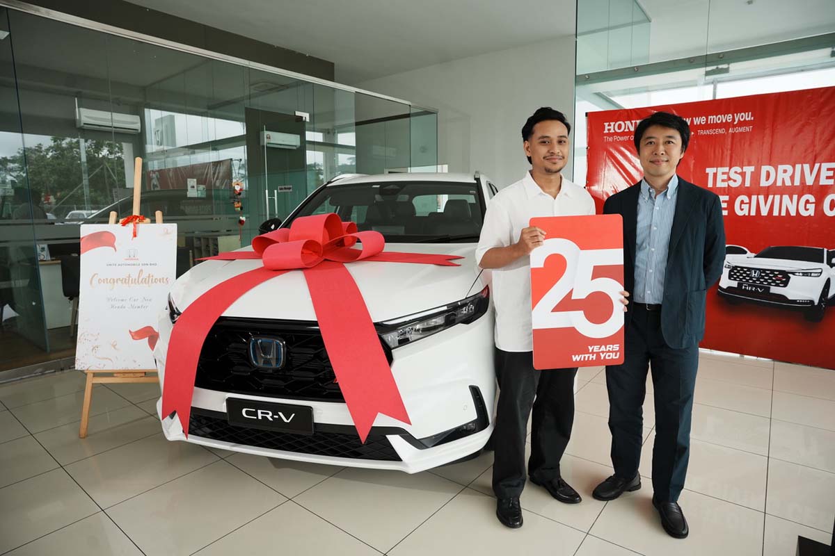 Honda Malaysia 庆祝 25 周年「Because of You」活动，公布 11 月幸运得主