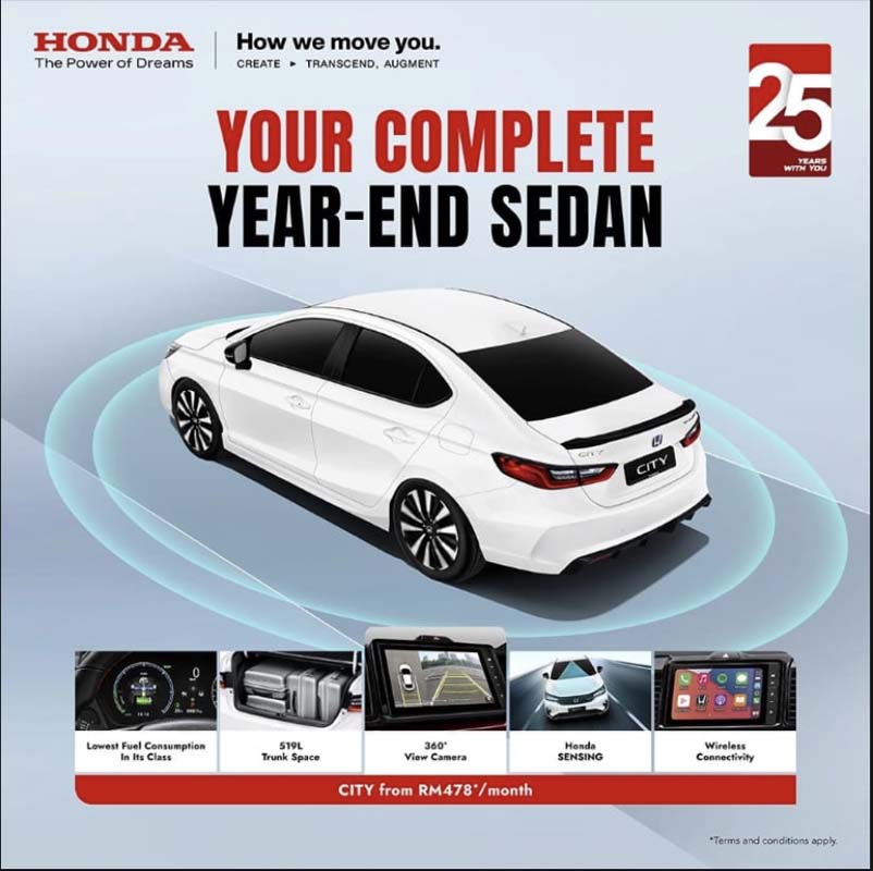 Honda City RS/RS e:HEV 新增 360° 镜头，价格维持不变