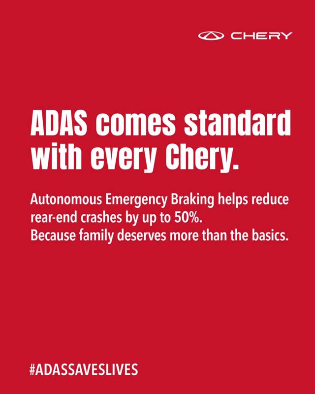 Chery Malaysia:每一款奇瑞车型都拥有 ADAS 系统