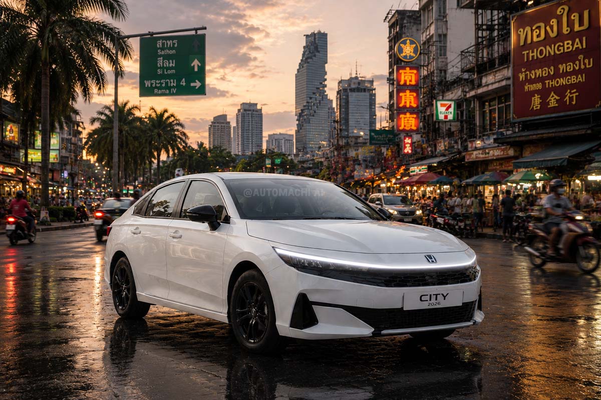 2026 Honda City 内装曝光:大屏幕+氛围灯、将在5月23日全球首发!