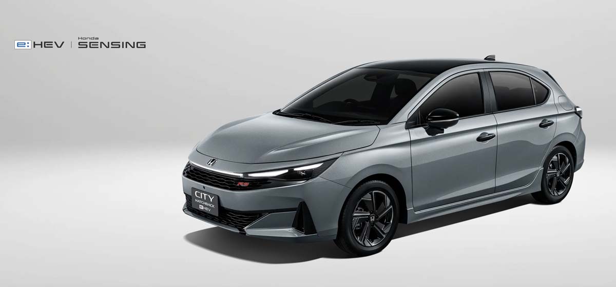 Honda City Hatchback 小改款泰国预告登场，提供 e:HEV/ VTEC Turbo 双引擎选项！