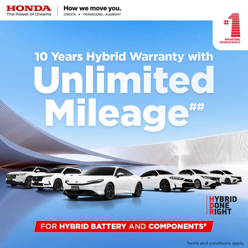 Honda Malaysia 延长混动车款的电池以及部件保固至10年、i-DCD 以及二手车同样受惠！