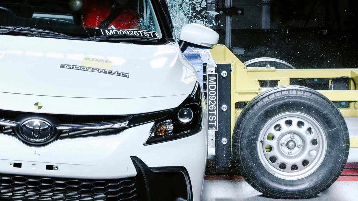 Toyota Starlet 在 Global NCAP 测试中仅获得0星成绩