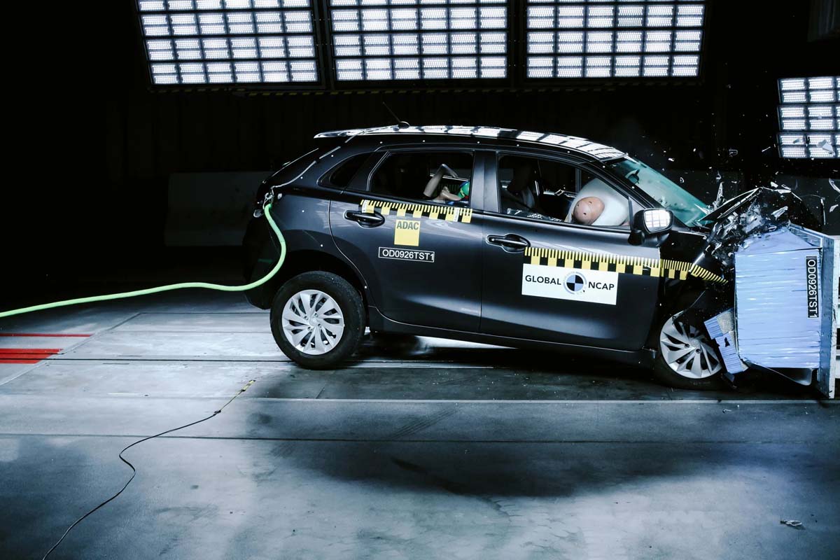Toyota Starlet 在 Global NCAP 测试中仅获得0星成绩