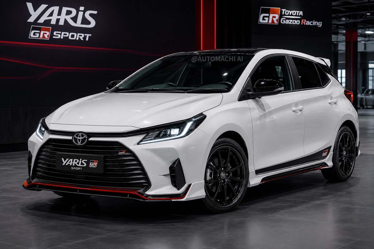 2027 Toyota Yaris 渲染图:搭载1.5L自然进气/1.5L HEV引擎、未来的Myvi双胞胎兄弟?