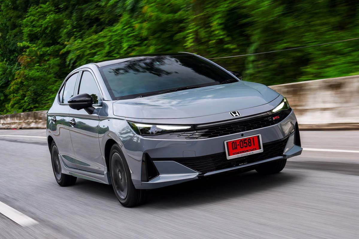 2026 Honda City Hatchback 泰国实拍:运动小掀背搭载1.0L涡轮/1.5L e:HEV
