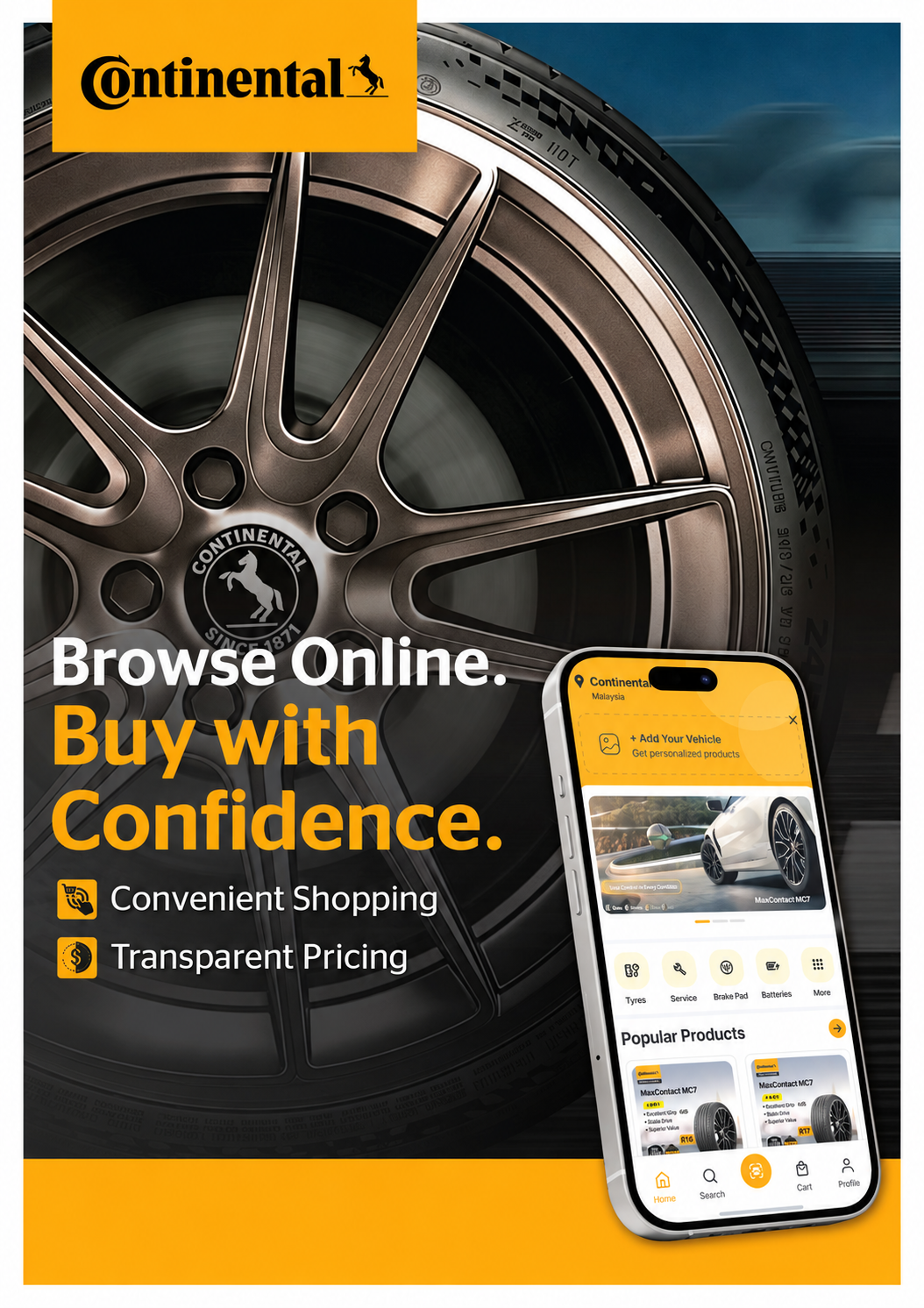Continental Tyres Malaysia 推出全新轮胎购买平台:价格透明化、买轮胎送最高RM200!