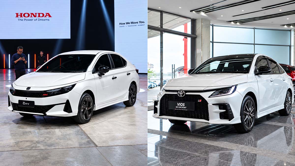 Toyota Vios GR-S HEV VS Honda City RS e:HEV:价格只差RM2,000,你应该选谁?