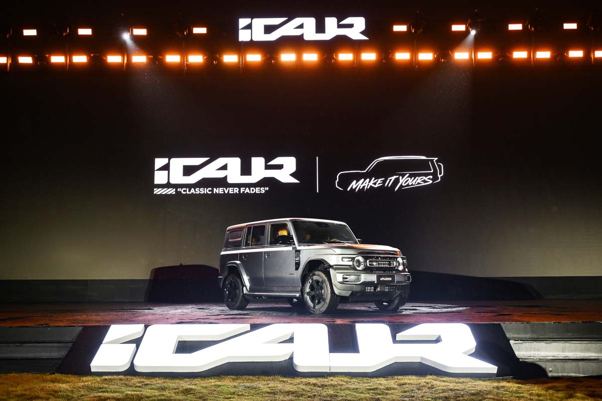 iCAUR V25 全球首发!方正越野造型、纯电与增程动力都有,大马或将引进?