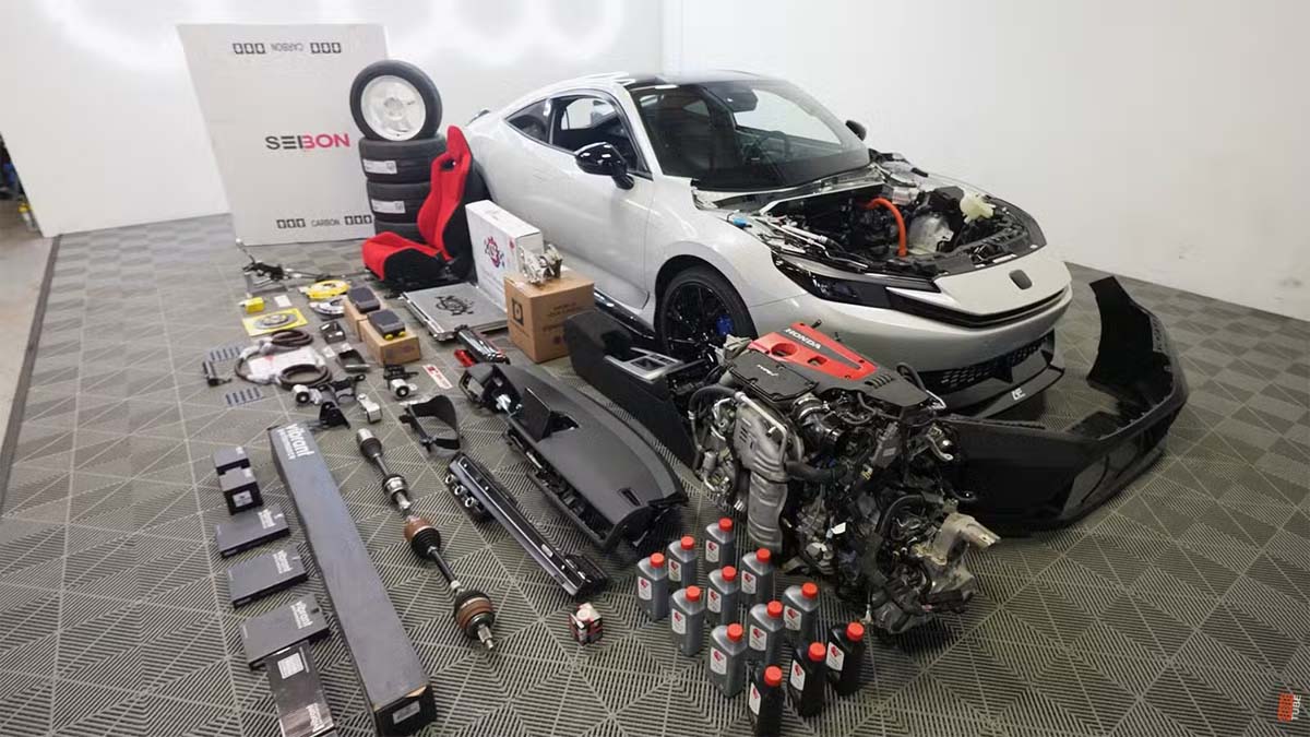 Honda Prelude 暴力移植 Type R 涡轮引擎、化身完美轿跑!